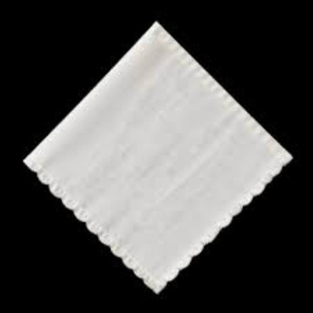 JAK GENTS HANDKERCHIEF WHITE PLAIN